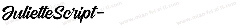 JulietteScript字体转换