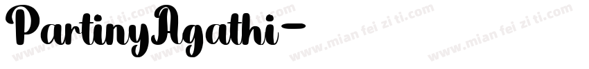 PartinyAgathi字体转换