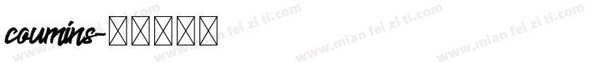 coumins字体转换