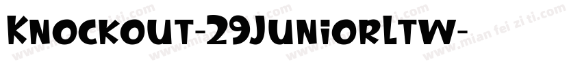 Knockout-29JuniorLtw字体转换