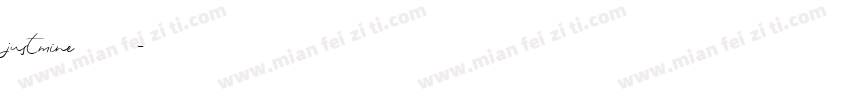 justmine字体字体转换