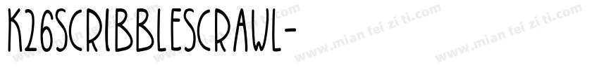 K26ScribbleScrawl字体转换