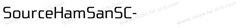 SourceHamSanSC字体转换
