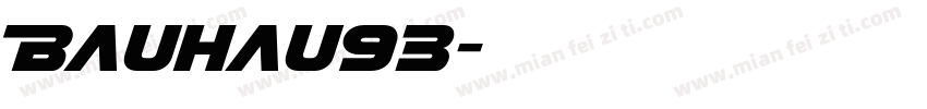 Bauhau93字体转换