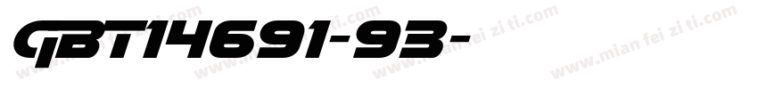 GBT14691-93字体转换