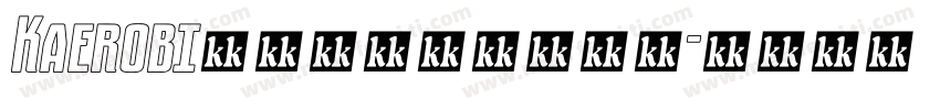 Kaerobi美式复古浓缩粗体字字体转换