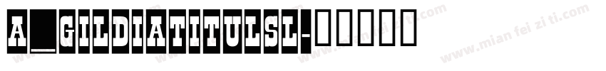 a_GildiaTitulSl字体转换