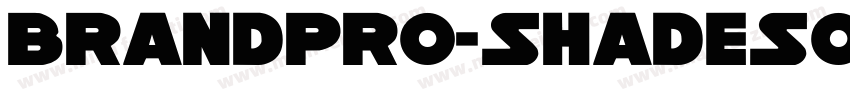 BrandPro-ShadeSolo字体转换