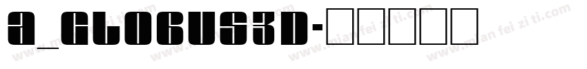 a_Globus3D字体转换