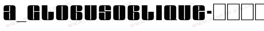 a_GlobusOblique字体转换