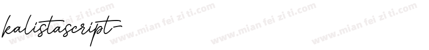 kalistascript字体转换