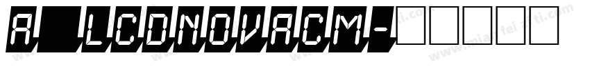 a_LCDNovaCm字体转换