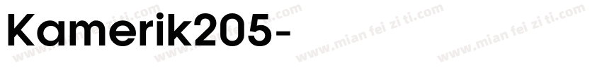 Kamerik205字体转换