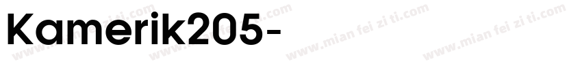 Kamerik205字体转换