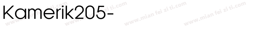 Kamerik205字体转换