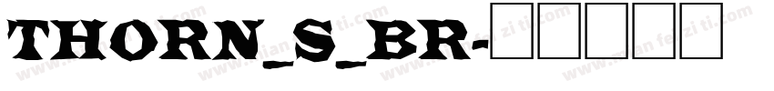 thorn_s_br字体转换