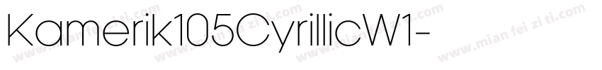 Kamerik105CyrillicW1字体转换