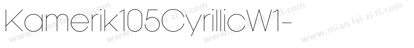 Kamerik105CyrillicW1字体转换