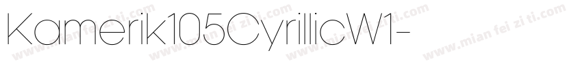 Kamerik105CyrillicW1字体转换