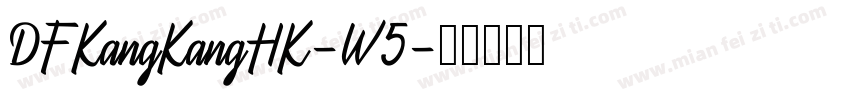 DFKangKangHK-W5字体转换