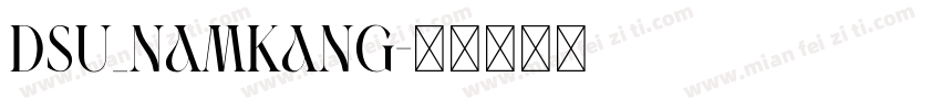 DSU_NamKang字体转换
