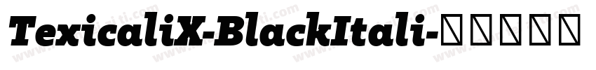TexicaliX-BlackItali字体转换