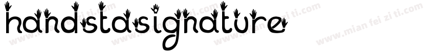 handstasignature字体转换