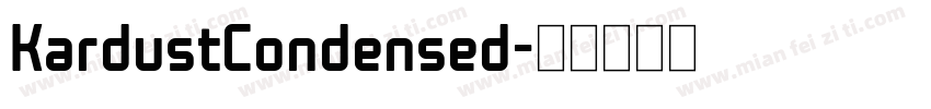 KardustCondensed字体转换