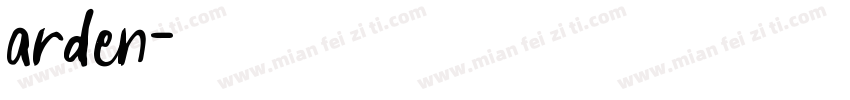 arden字体转换