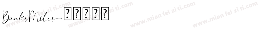 BanksMiles字体转换
