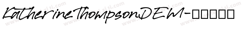 KatherineThompsonDEM字体转换