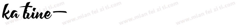 katrine字体转换