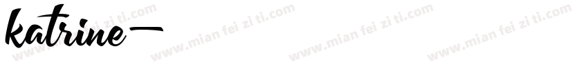 katrine字体转换