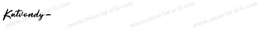 Katvondy字体转换
