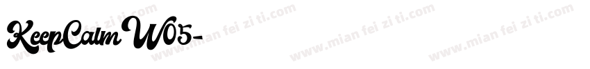 KeepCalmW05字体转换
