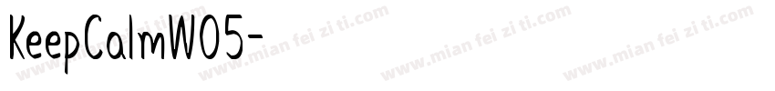 KeepCalmW05字体转换