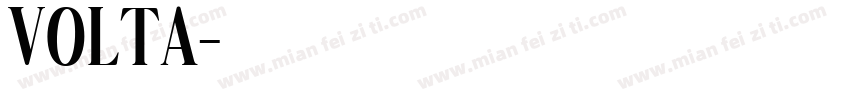 volta字体转换