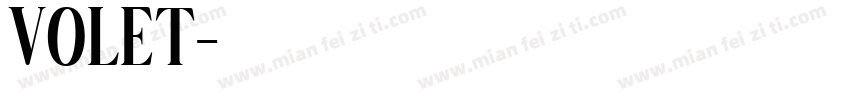 VOLET字体转换
