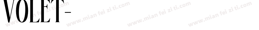 VOLET字体转换