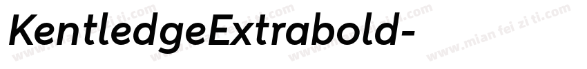 KentledgeExtrabold字体转换
