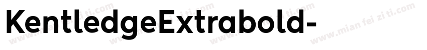 KentledgeExtrabold字体转换