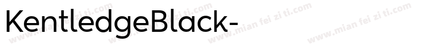 KentledgeBlack字体转换