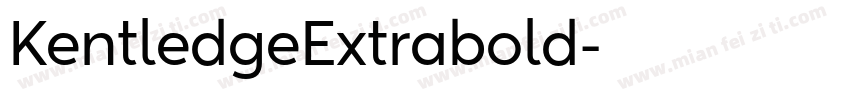KentledgeExtrabold字体转换