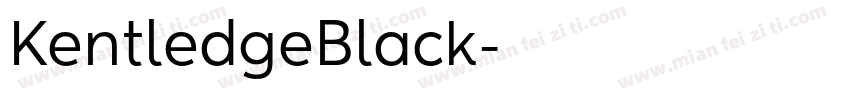 KentledgeBlack字体转换