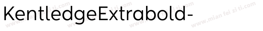 KentledgeExtrabold字体转换
