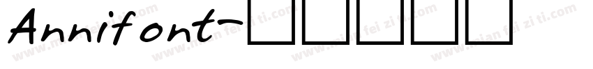 Annifont字体转换