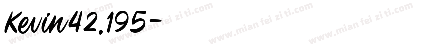 Kevin42.195字体转换