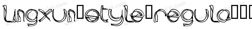 Lingxun-style-regula字体转换