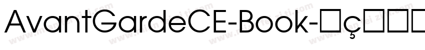 AvantGardeCE-Book字体转换