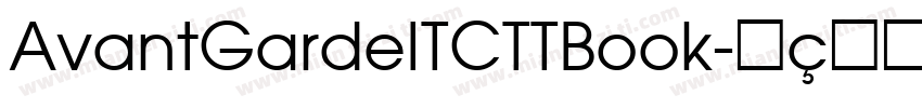 AvantGardeITCTTBook字体转换